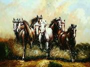 unknow artist Horses 053 oil painting picture wholesale